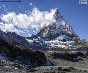 yapboz Matterhorn, İsviçre ve İtalya